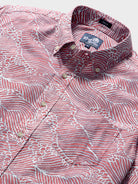 Reyn Spooner MOLOKAI CHANNEL BUTTON FRONT in VINTAGE RED