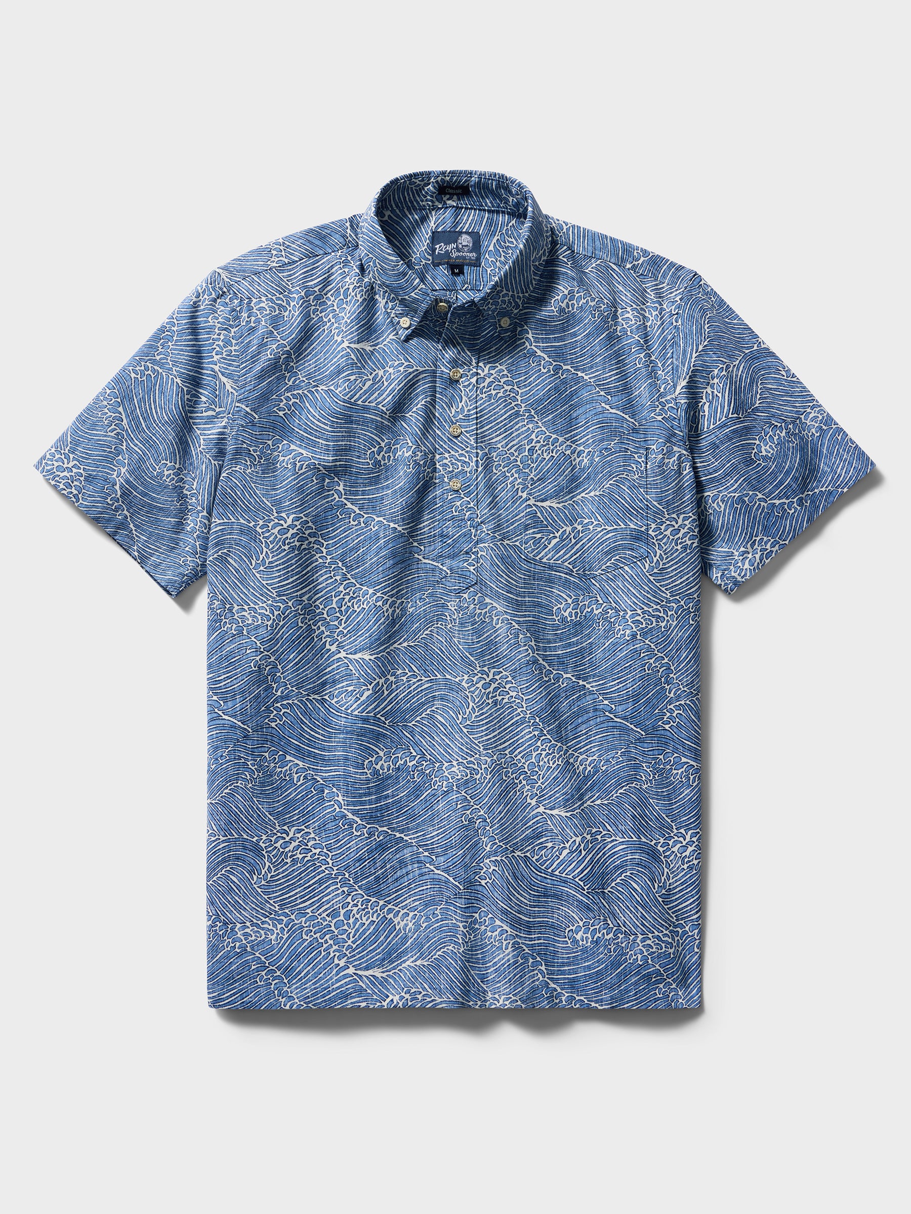 Reyn Spooner MOLOKAI CHANNEL PULLOVER in LICHEN BLUE