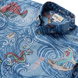 Reyn Spooner BEWARE OF ISONADE BUTTON FRONT in FADED DENIM