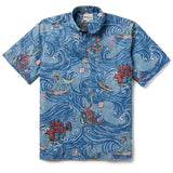 Reyn Spooner BEWARE OF ISONADE PULLOVER in FADED DENIM