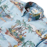 Reyn Spooner ALOHA ALIENS PULLOVER in SKY BLUE