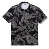 Reyn Spooner FANCY BISCUS PERFORMANCE POLO in BLACK