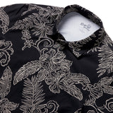 Reyn Spooner FANCY BISCUS PERFORMANCE POLO in BLACK
