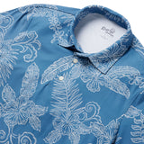Reyn Spooner FANCY BISCUS PERFORMANCE POLO in BLUE