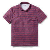 Reyn Spooner HALU'A PUA PERFORMANCE POLO in RED