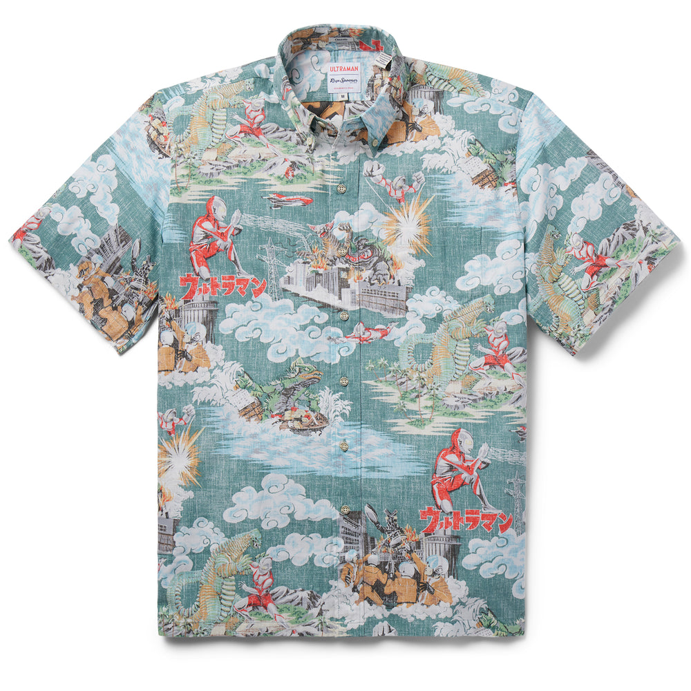 Reyn Spooner ULTRAMAN BUTTON FRONT in SAGEBRUSH