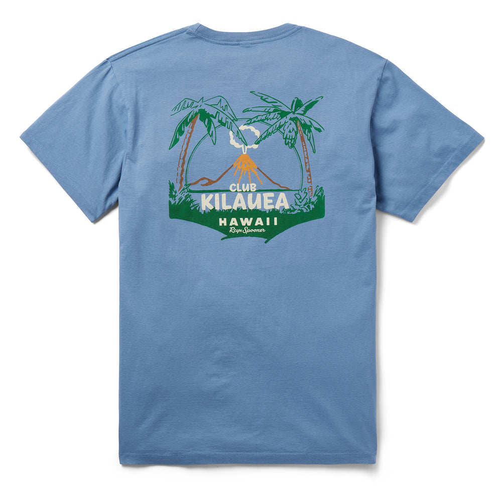 Reyn Spooner VOLCANO GRAPHIC TEE in SLATE