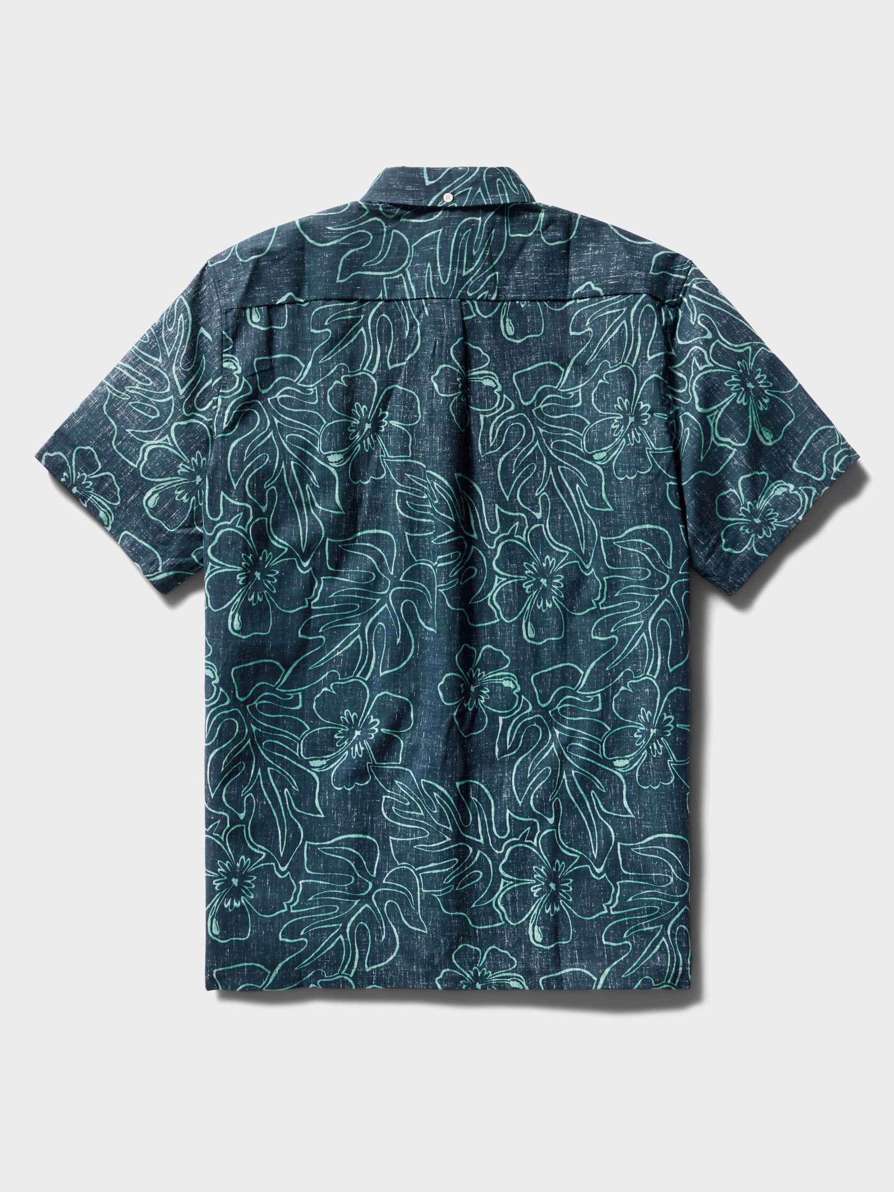 Reyn Spooner MONSTERA INK BUTTON FRONT in DRESS BLUES