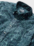 Reyn Spooner MONSTERA INK BUTTON FRONT in DRESS BLUES