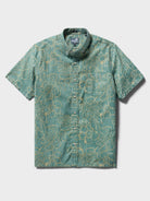 Reyn Spooner MONSTERA INK BUTTON FRONT in SAGEBRUSH