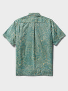 Reyn Spooner MONSTERA INK BUTTON FRONT in SAGEBRUSH