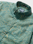 Reyn Spooner MONSTERA INK BUTTON FRONT in SAGEBRUSH