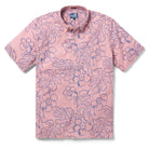Reyn Spooner MONSTERA INK BUTTON FRONT in PINK