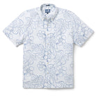 Reyn Spooner MONSTERA INK BUTTON FRONT in WHITE