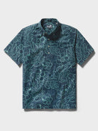Reyn Spooner MONSTERA INK PULLOVER in DRESS BLUES