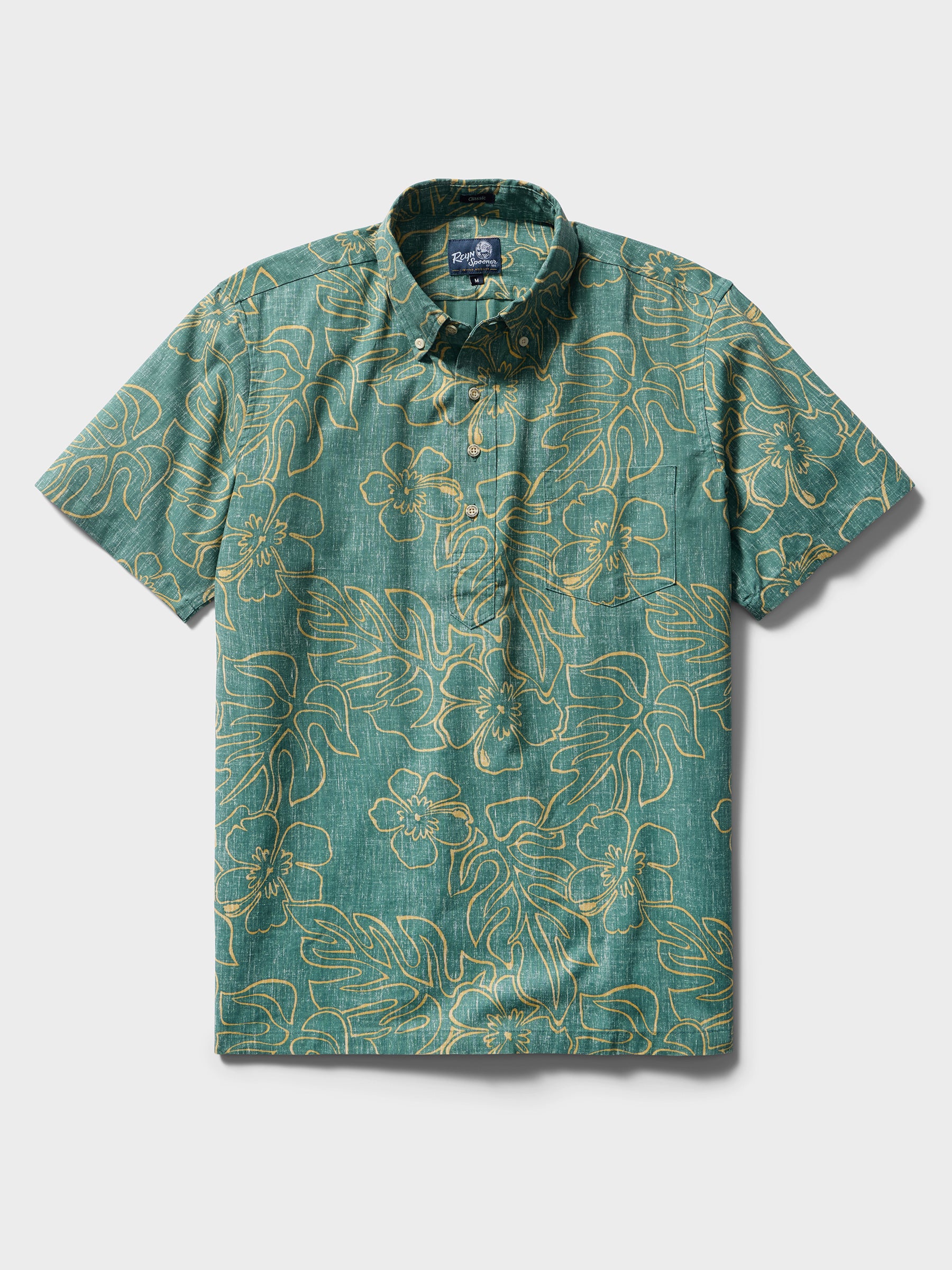 Reyn Spooner MONSTERA INK PULLOVER in SAGEBRUSH