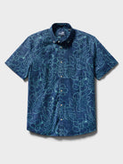 Reyn Spooner MONSTERA INK TAILORED in DRESS BLUES