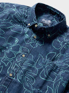 Reyn Spooner MONSTERA INK TAILORED in DRESS BLUES