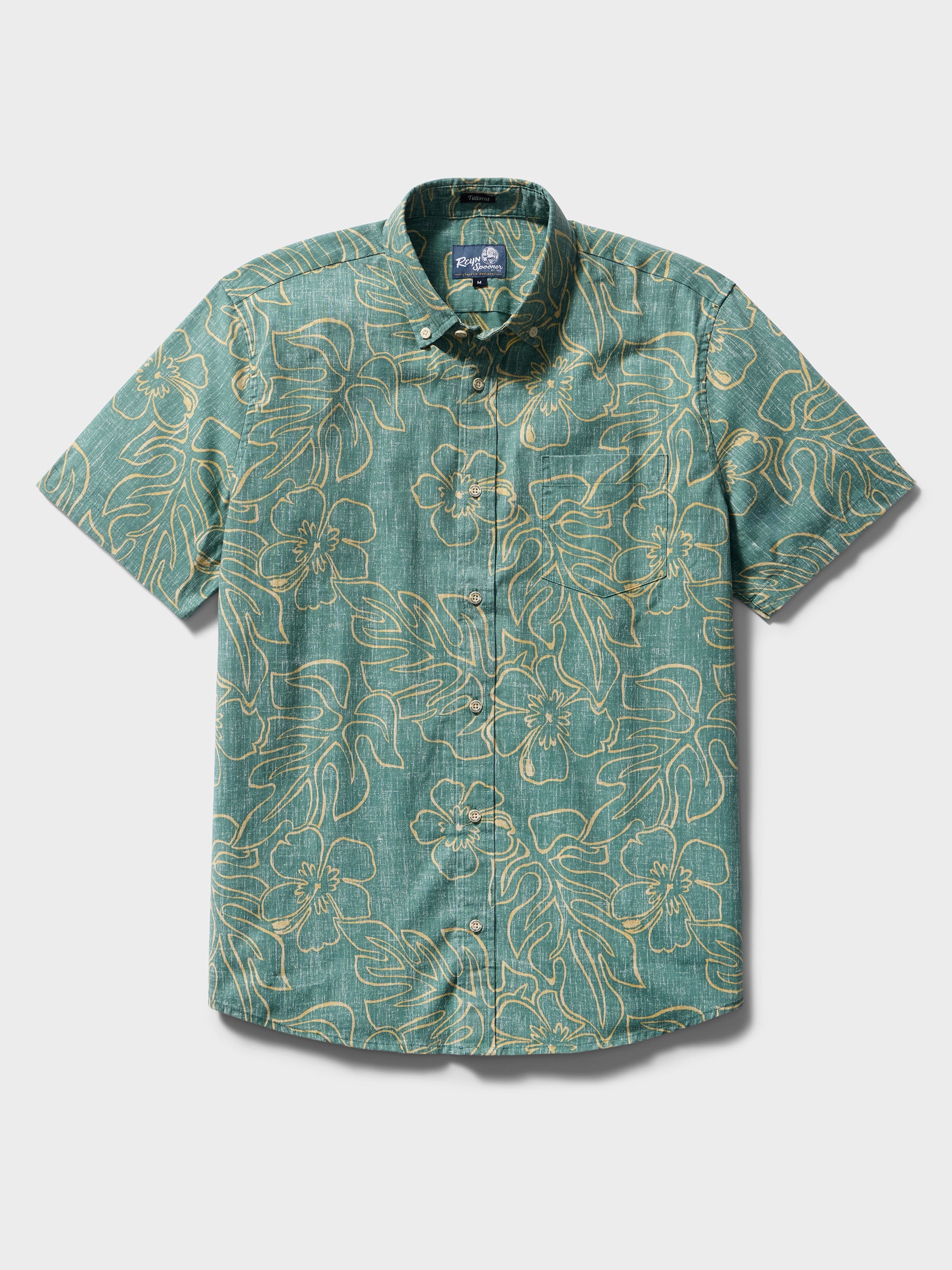 Reyn Spooner MONSTERA INK TAILORED in SAGEBRUSH