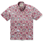 Reyn Spooner HAWAIIAN CHRISTMAS 2023 BUTTON FRONT in DEEP RED