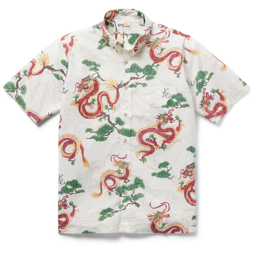 Dragon button up shirt deals