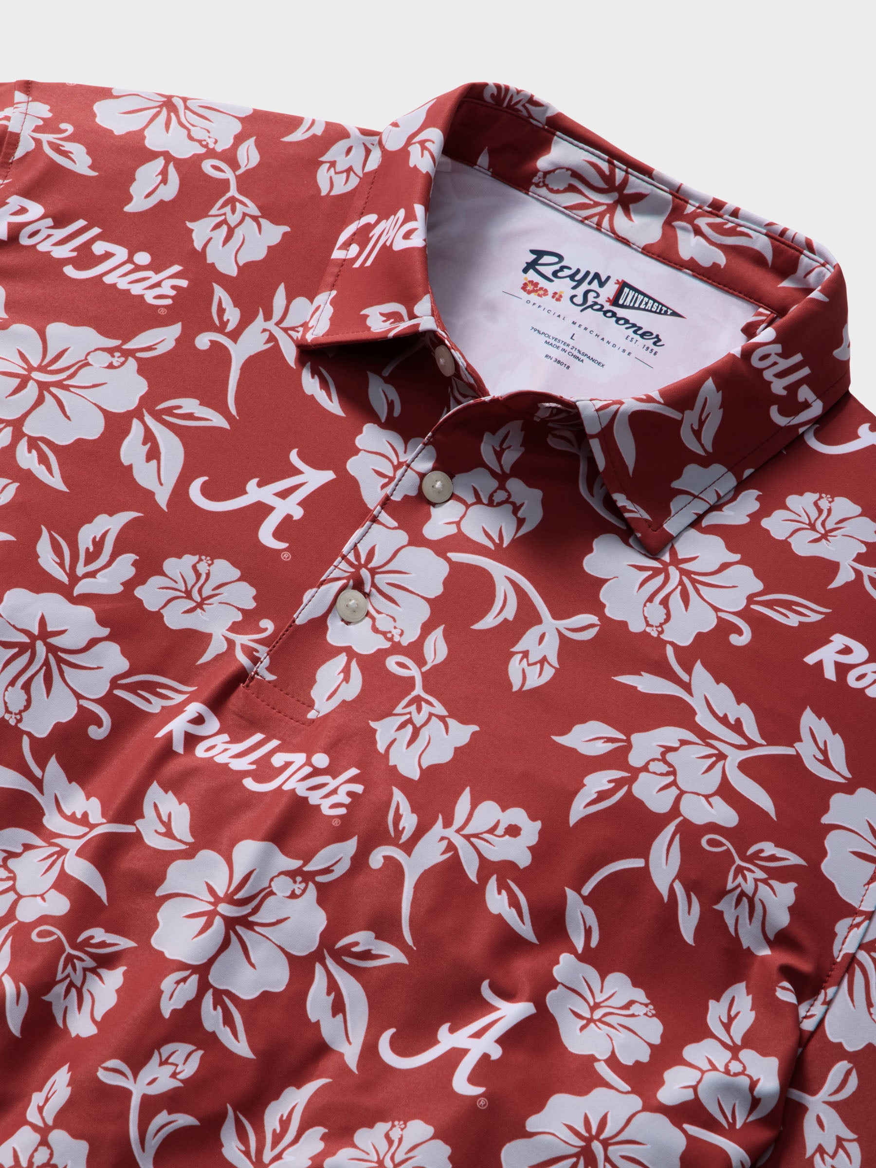 Reyn Spooner UNIVERSITY OF ALABAMA PUA PERFORMANCE POLO in RED