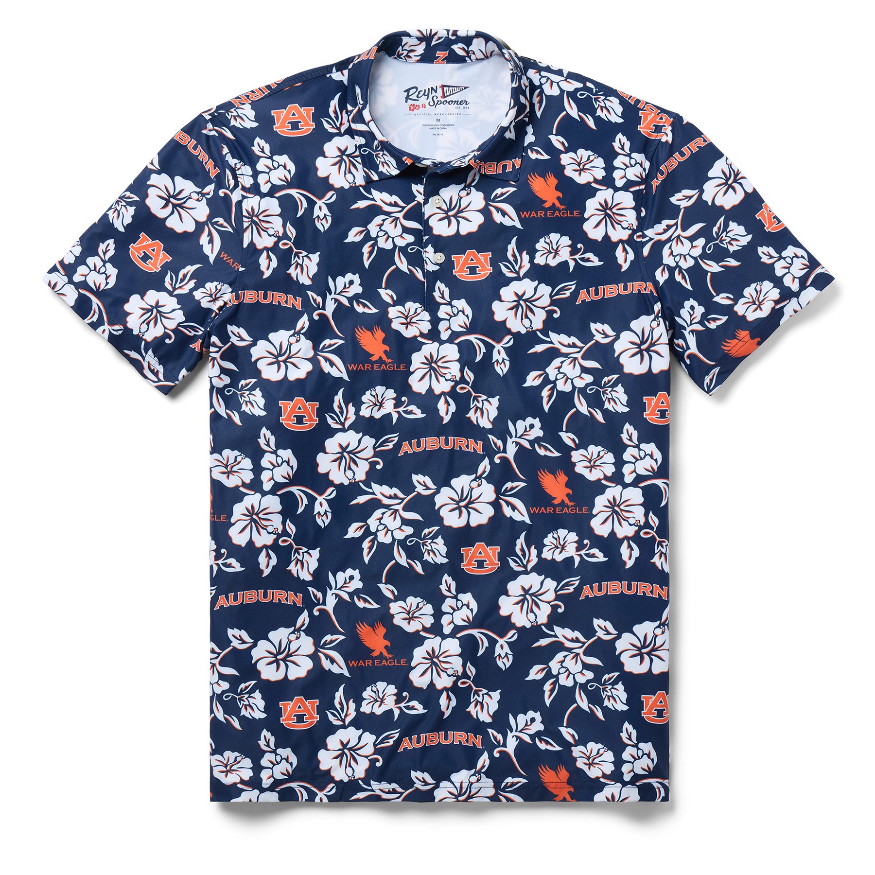 Reyn Spooner AUBURN UNIVERSITY PUA PERFORMANCE POLO in NAVY