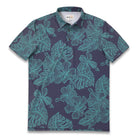 Reyn Spooner MAUNA MONSTERA PERFORMANCE POLO in CROWN BLUE
