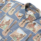 Reyn Spooner STRUMMER'S PARADISE BUTTON FRONT in BLUE