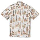 Reyn Spooner STRUMMER'S PARADISE BUTTON FRONT in WHITE