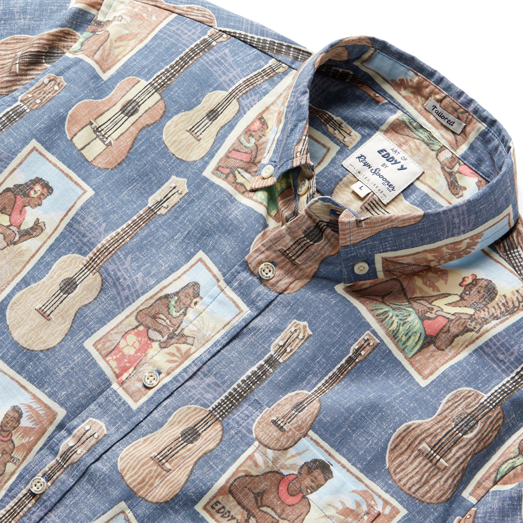 Disney Pixar Reyn Spooner WallE Aloha Shirt L Size Blue JP