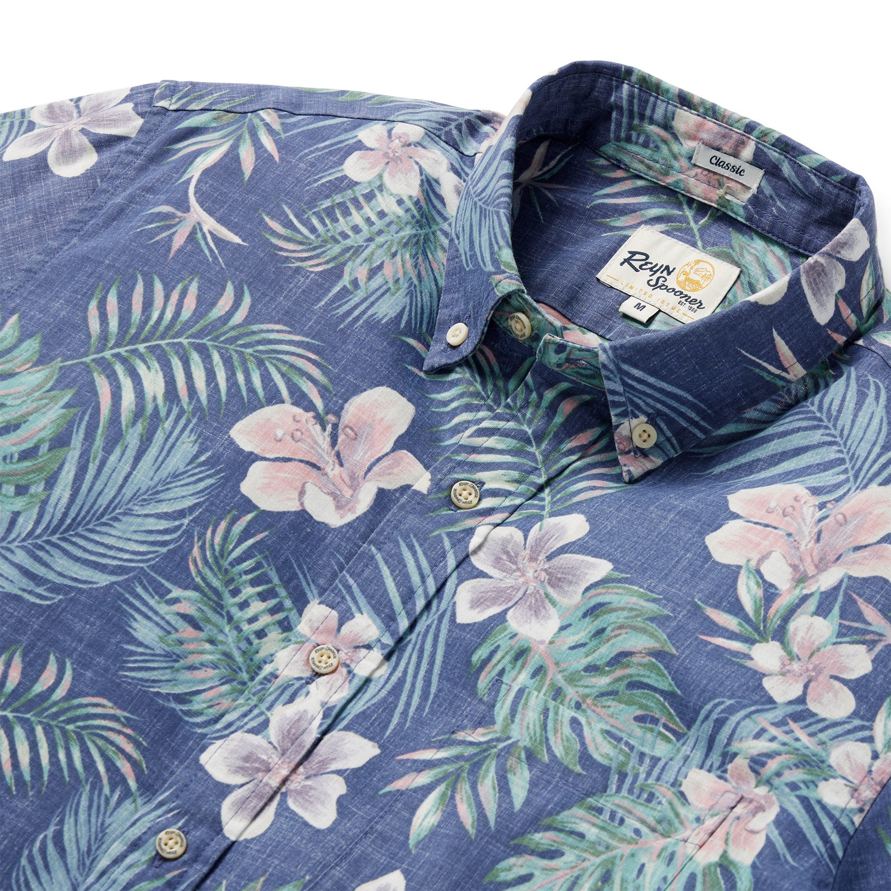 未使用PALMS HAWAIIAN SHIRT BY REYN SPOONER TROPICAL BLOOMS MEN'S ALOHA SHIRT | Reyn Spooner
