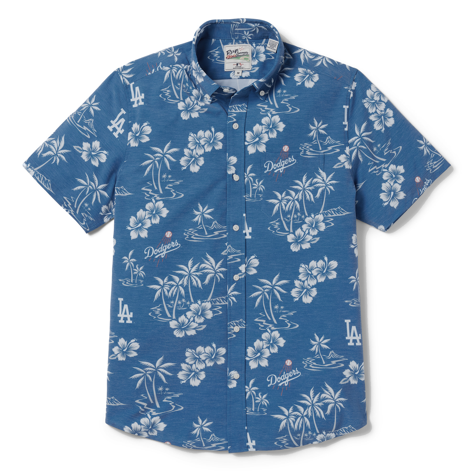 Reyn Spooner LA Dodgers アロハシャツ Mサイズ MLB® LOS ANGELES DODGERS GAME DAY PERFORMANCE ALOHA SHIRT – Reyn