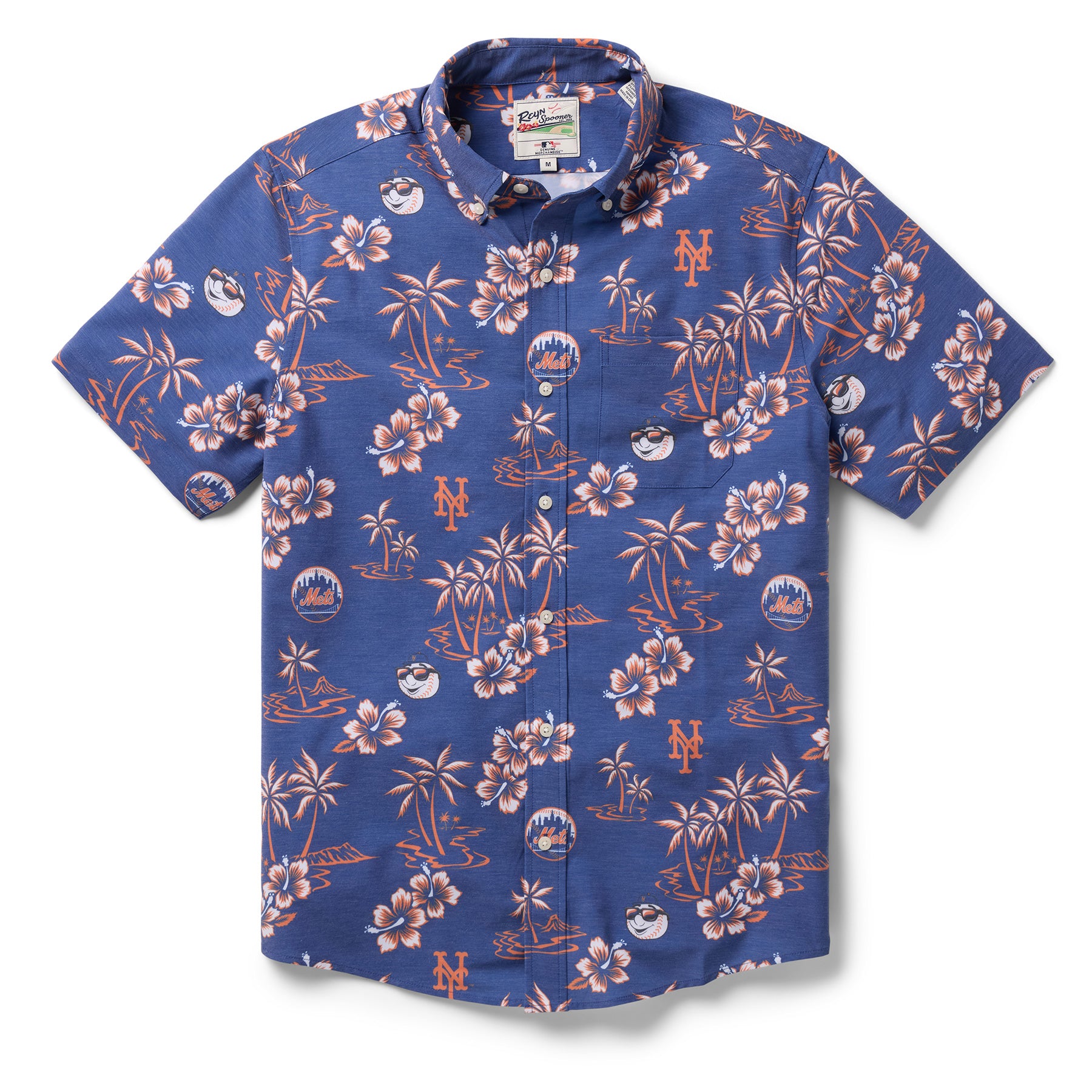 MLB® NEW YORK METS GAME DAY PERFORMANCE ALOHA SHIRT – Reyn Spooner