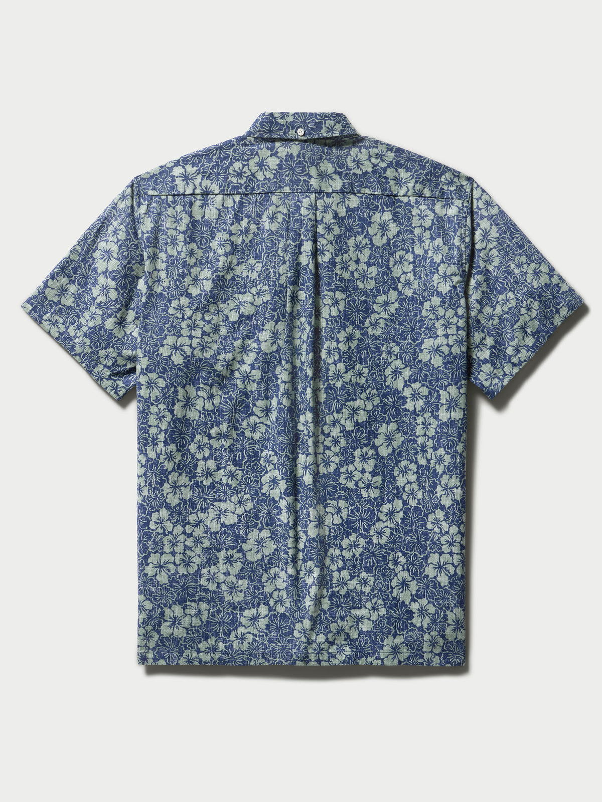 Reyn Spooner BISCUS BOUNTY BUTTON FRONT in BLUE