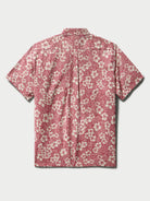 Reyn Spooner BISCUS BOUNTY BUTTON FRONT in EARTH RED