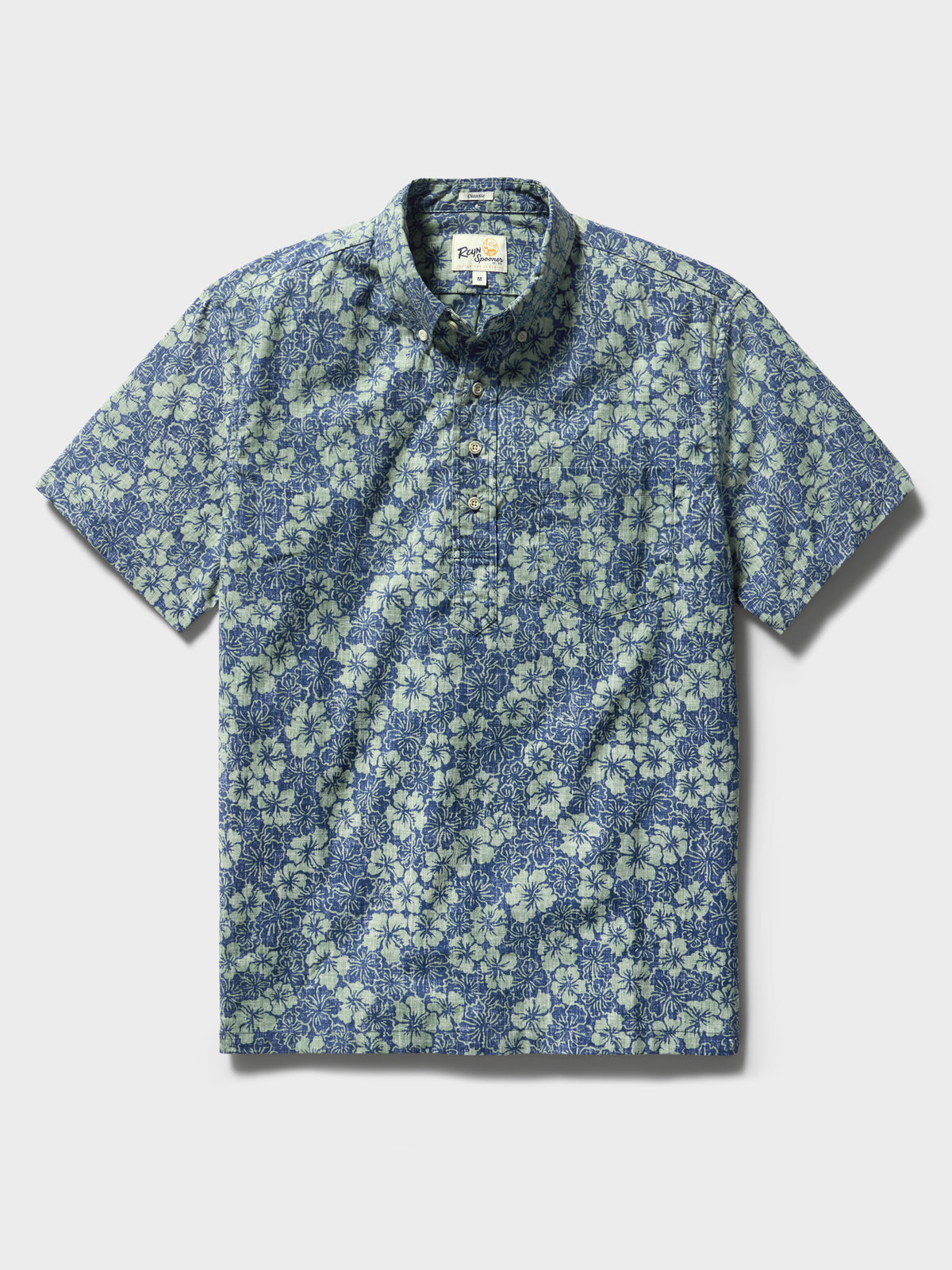 Reyn Spooner BISCUS BOUNTY PULLOVER in BLUE