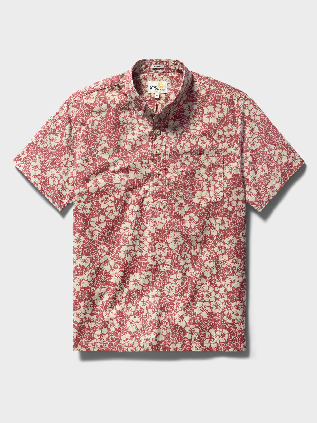 Reyn Spooner BISCUS BOUNTY PULLOVER in EARTH RED