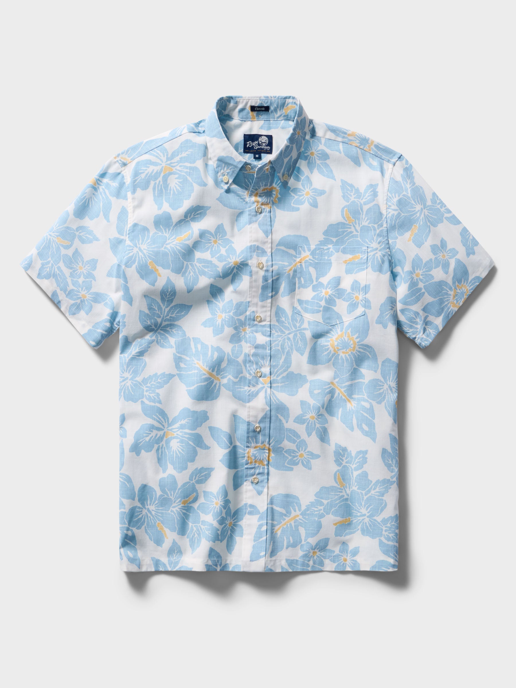 Reyn Spooner COSTA RICA BUTTON FRONT in WHITE
