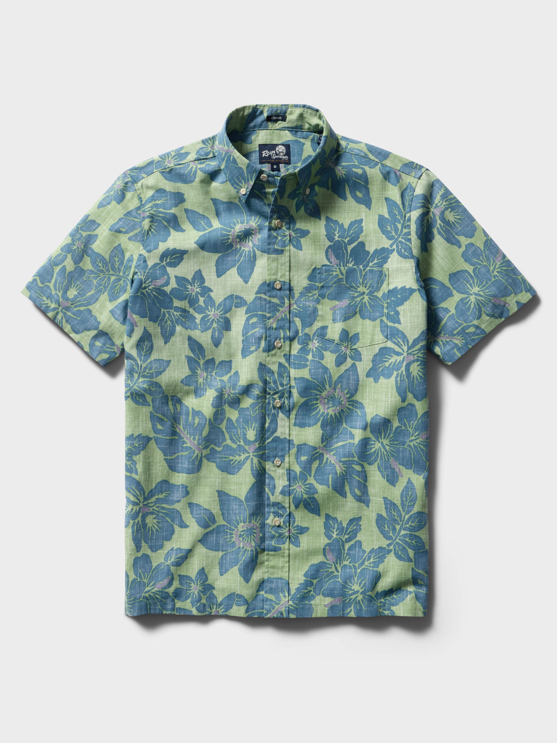 Reyn Spooner COSTA RICA BUTTON FRONT in QUIET GREEN