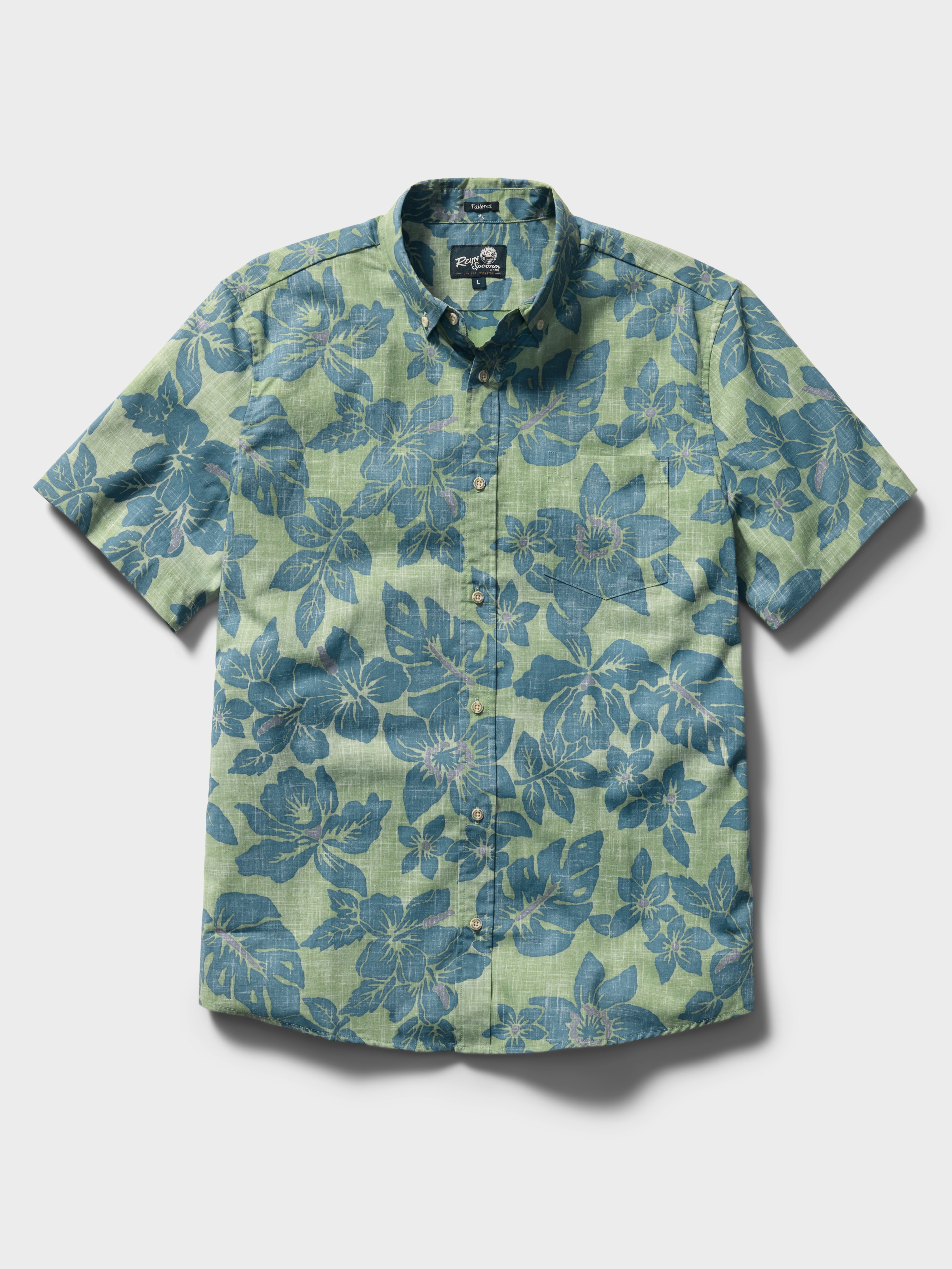 Reyn Spooner COSTA RICA TAILORED in QUIET GREEN