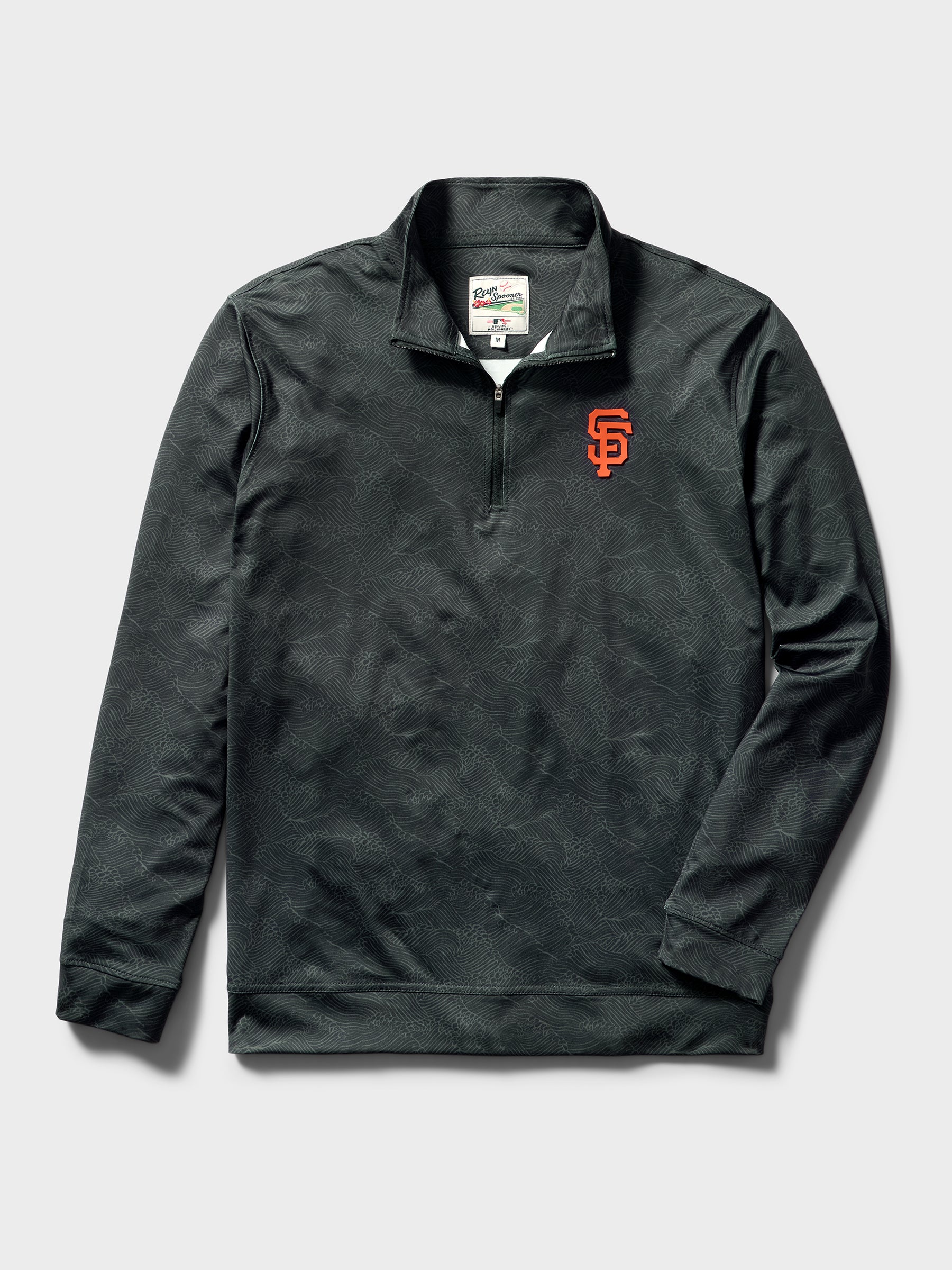 Reyn Spooner MLB® SAN FRANCISCO GIANTS QUARTER ZIP in MOLOKAI CHANNEL - BLACK