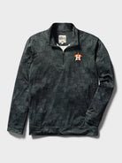 Reyn Spooner MLB® HOUSTON ASTROS QUARTER ZIP in SOUTH PACIFIC TAPA - BLACK