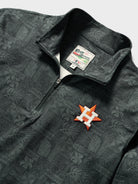 Reyn Spooner MLB® HOUSTON ASTROS QUARTER ZIP in SOUTH PACIFIC TAPA - BLACK