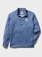 Reyn Spooner MLB® NEW YORK YANKEES QUARTER ZIP in SOUTH PACIFIC TAPA - TRUE NAVY