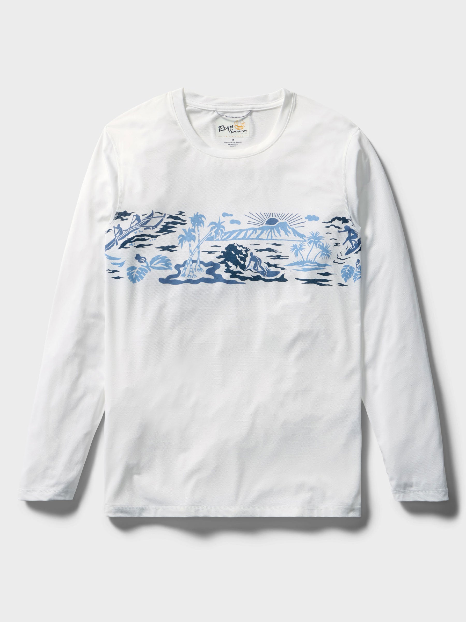 Reyn Spooner WAIKIKI BEACH SUN SHIRT in WHITE