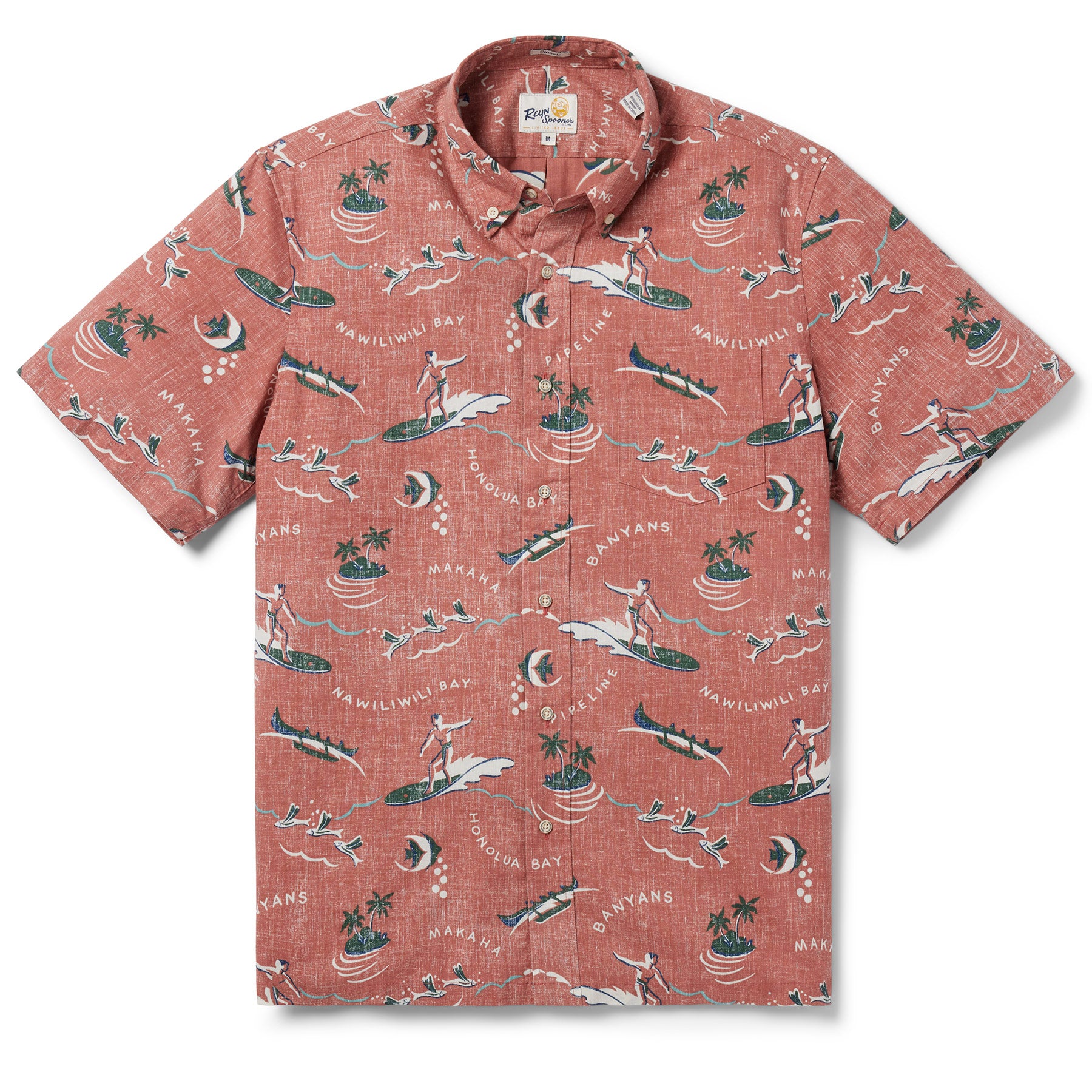 CHALLENGER × Reyn Spooner 20SS BIG WAVE MEN'S SHIRT | Eddy Y for Reyn Spooner