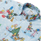 Reyn Spooner SIMPSONS GREETINGS BUTTON FRONT in LIGHT BLUE