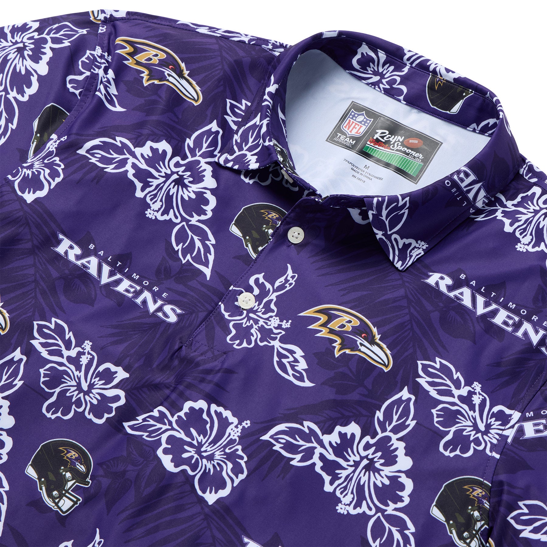 BALTIMORE RAVENS GAME DAY PERFORMANCE POLO – Reyn Spooner