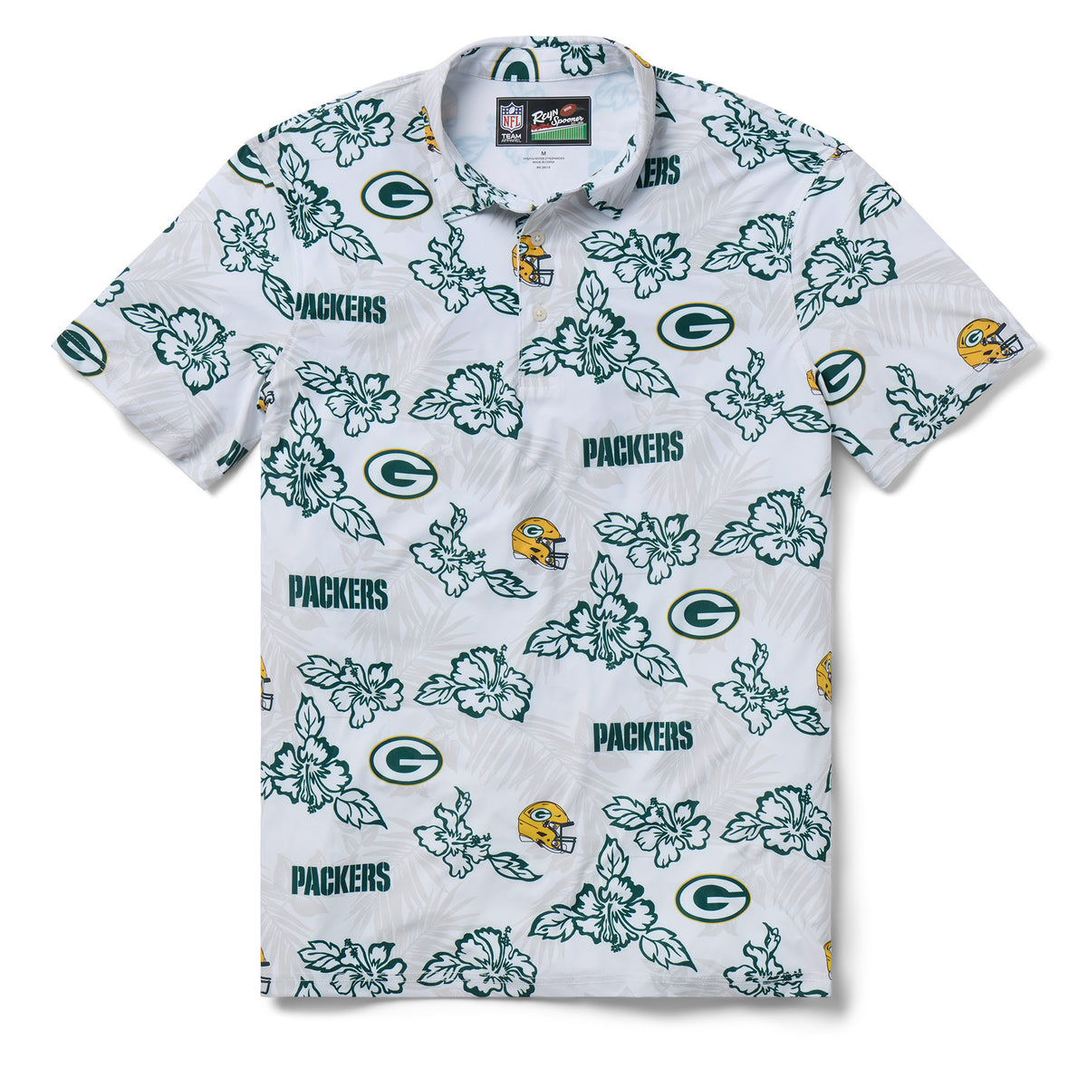 green bay packers gear Men's Reyn Spooner White Pua Performance Game Day Polo Size: Large Schuhgrösse:#47 Category:E Bike Trekking_25 Km/h Rep one of your Mountain Bike Velo Electrique